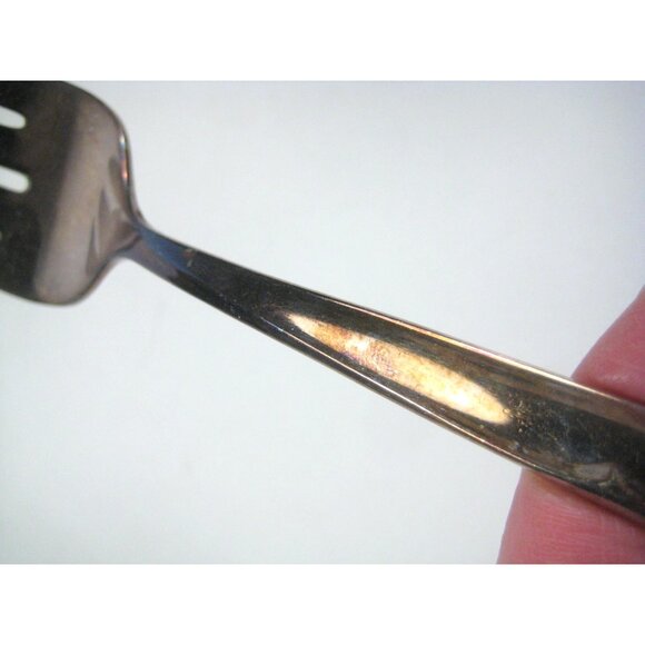 Concept Pattern 1957 Vintage Supreme Silver Plate Serving Fork Spoon 2 Set - Picture 5 of 7